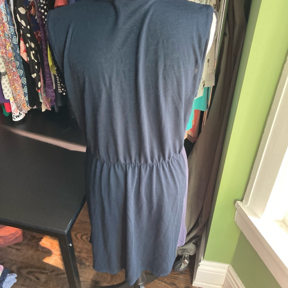 Women's Joe Fresh Dress Size M Blue Lace Detail - Picture 4 of 6